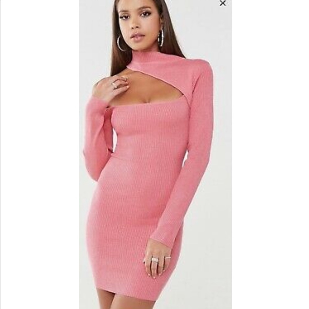 MISSGUIDED RIBBED MINI DRESS